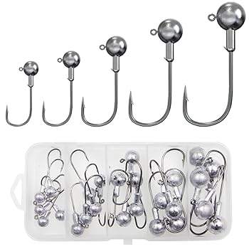 Amazon | ジグヘッド 釣りフック 釣り針 ジグヘッドセット